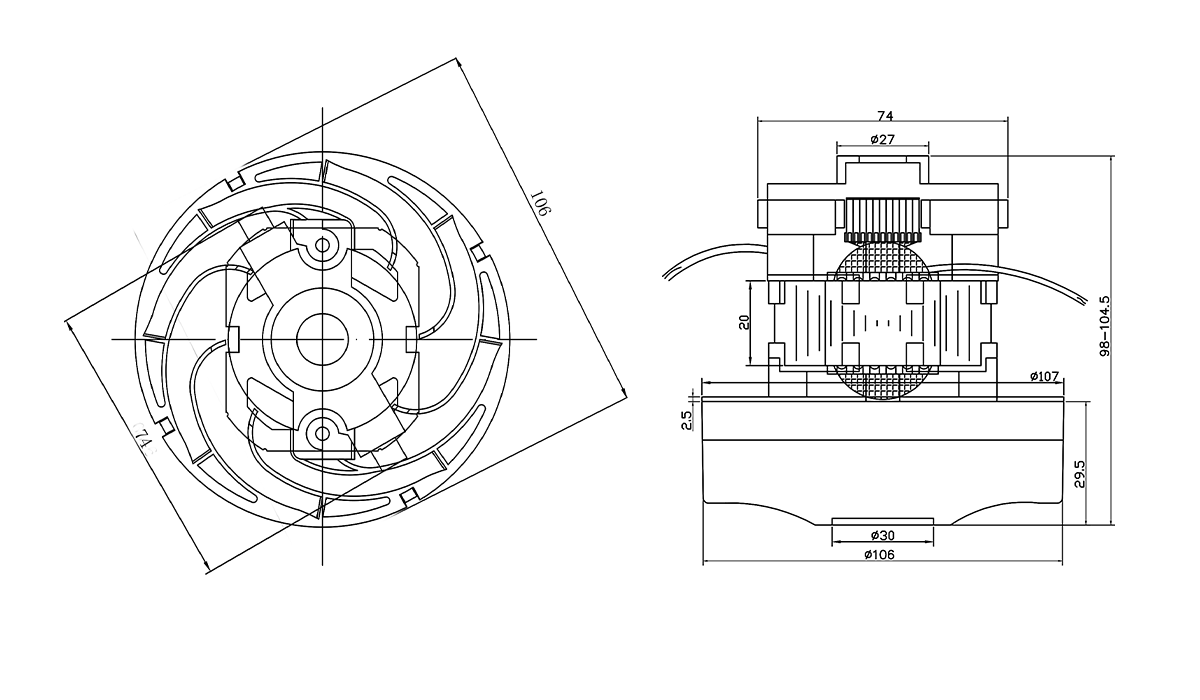 纯铜线优质定制高速电机-南宫NG